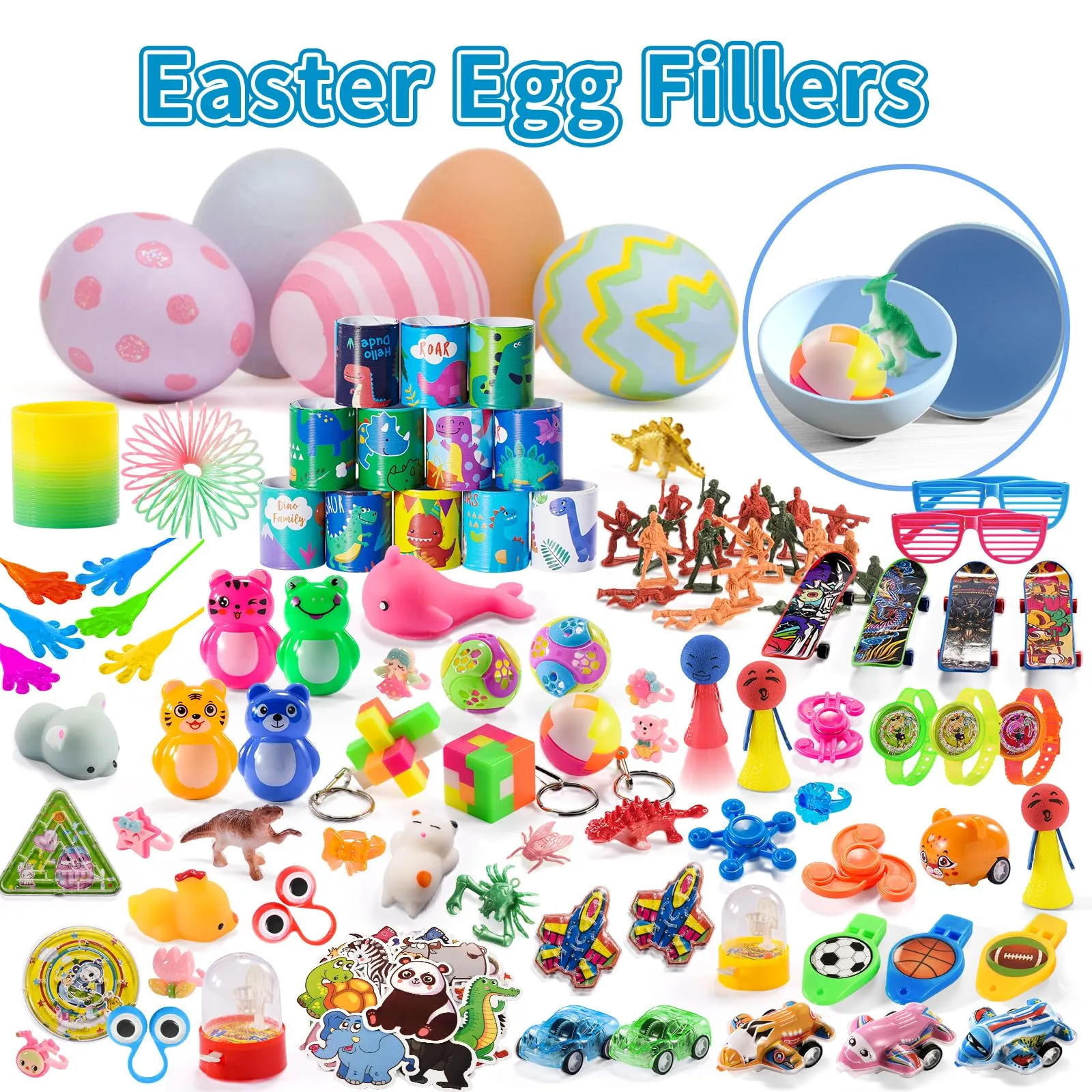 300 PCS Party Favor for Kids Goodie Bags Stuffers, Prize Box Toys for Kids Classroom Bulk, Small Fidget Toys Pinata Fillers, Treasure Chest for Students Rewards, Carnival Prizes, Birthday Gifts