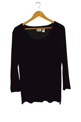 90s Chico's Brand Velour Top