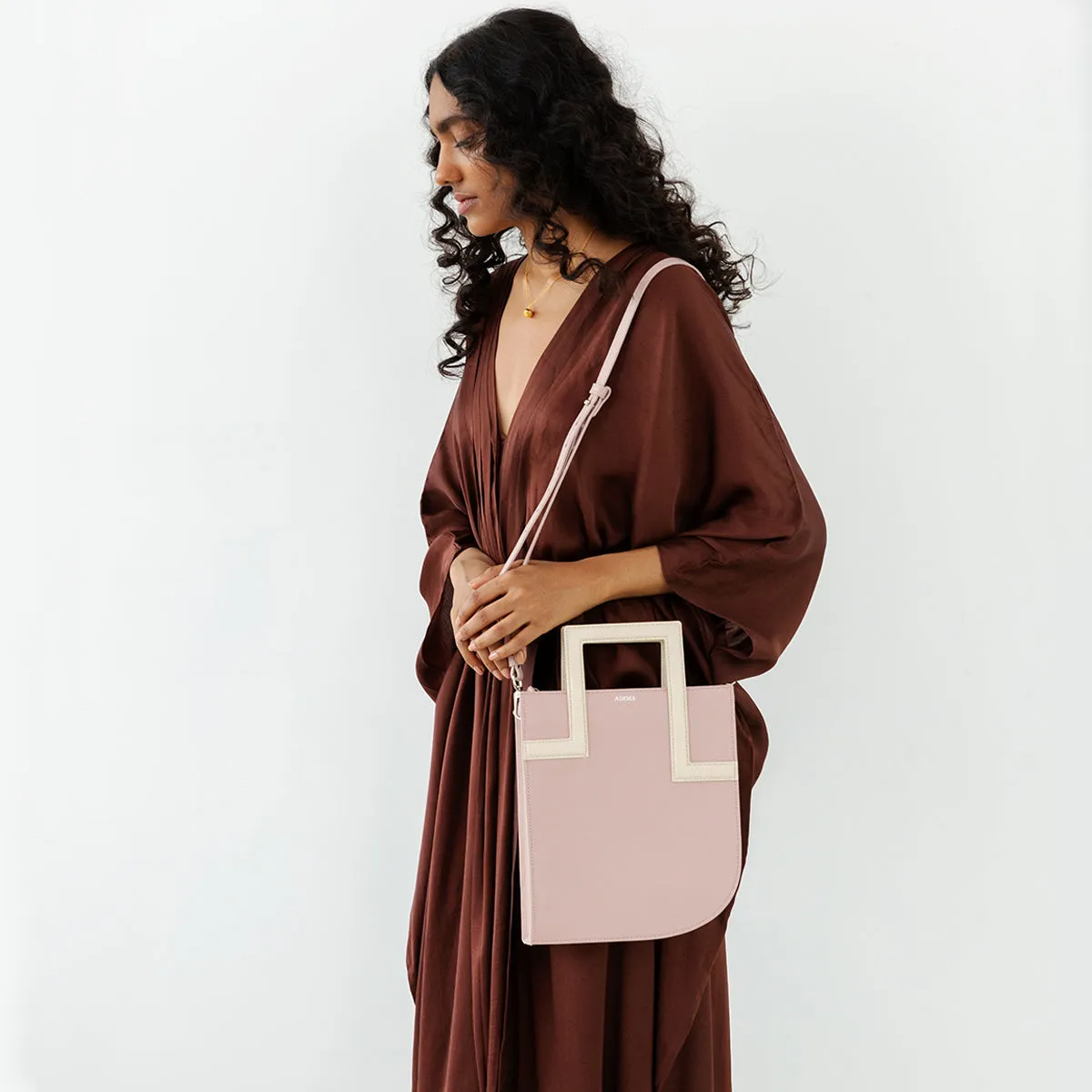 Adisee Tracy Blush Ivory Handbag