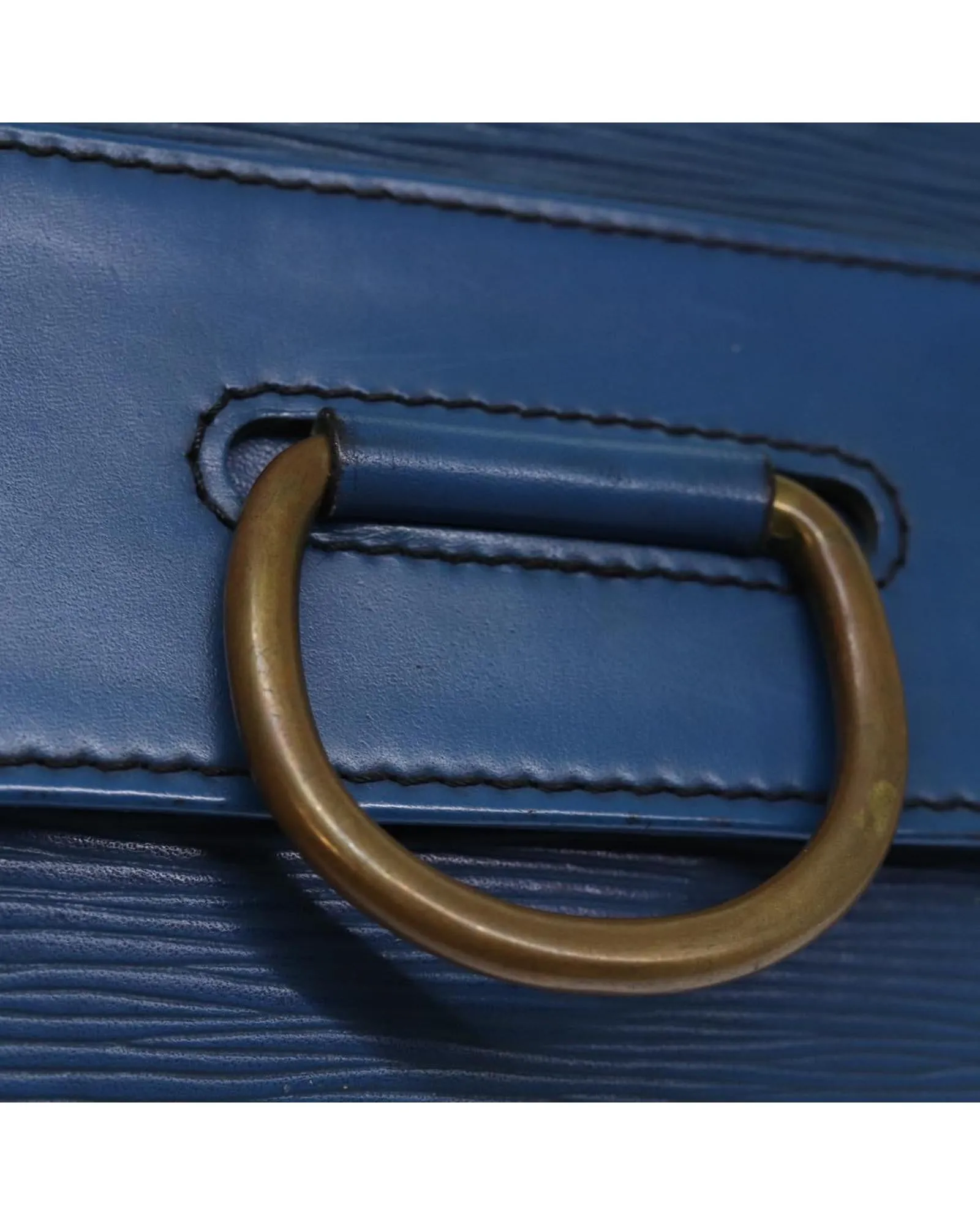 Blue Epi Leather Clutch Bag with Accessory France Made (SKU 75880)