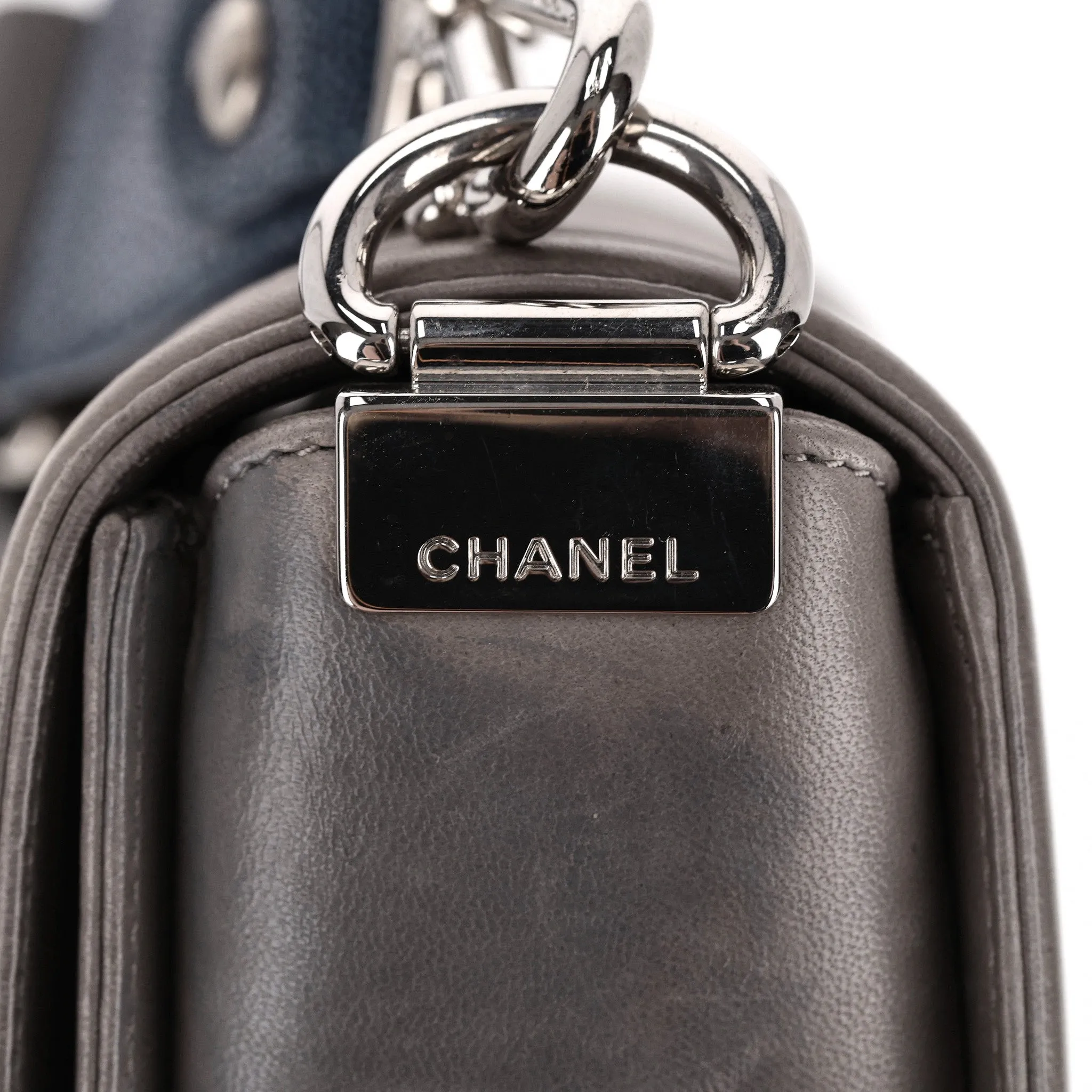 Chanel Ltd Edition Leather & Galuchat Stingray Boy Bag