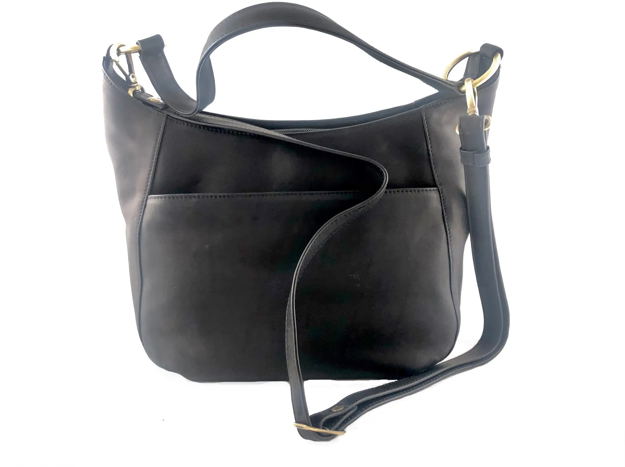Derek Alexander Leather Ladies' FLASHBACK- SMALL HOBO W/REMOVABLE CROSS BODY STRAP