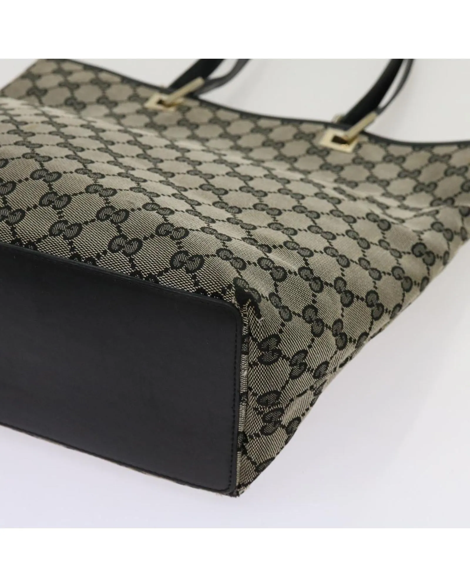 GG Canvas Tote Bag with Accessory - Beige/Black