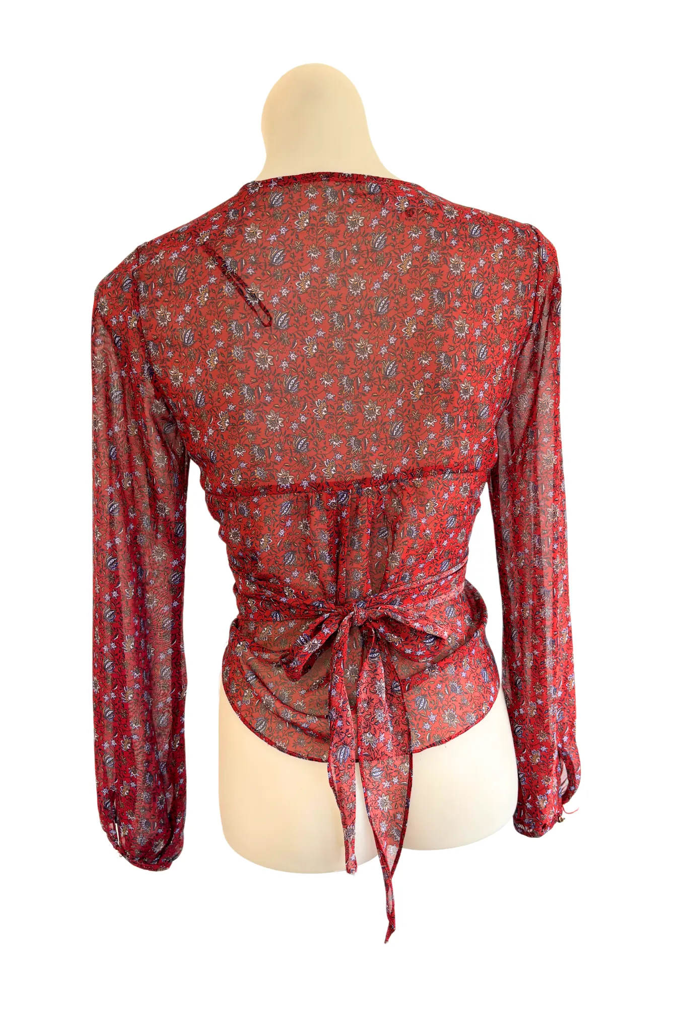 Harper   Me floral tie blouse, 10