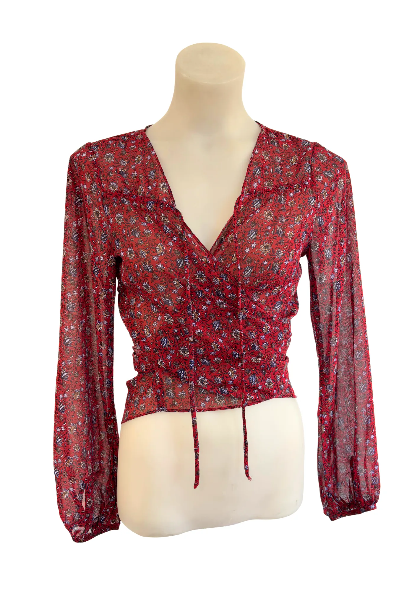 Harper   Me floral tie blouse, 10