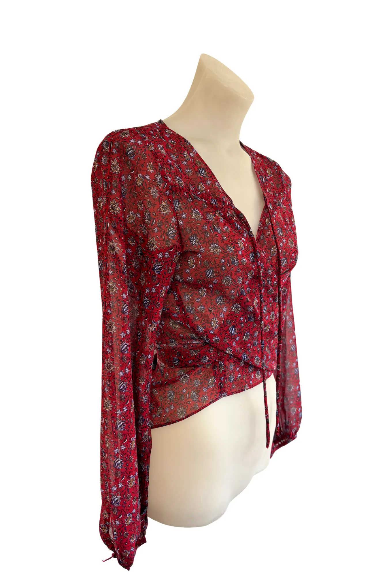 Harper   Me floral tie blouse, 10