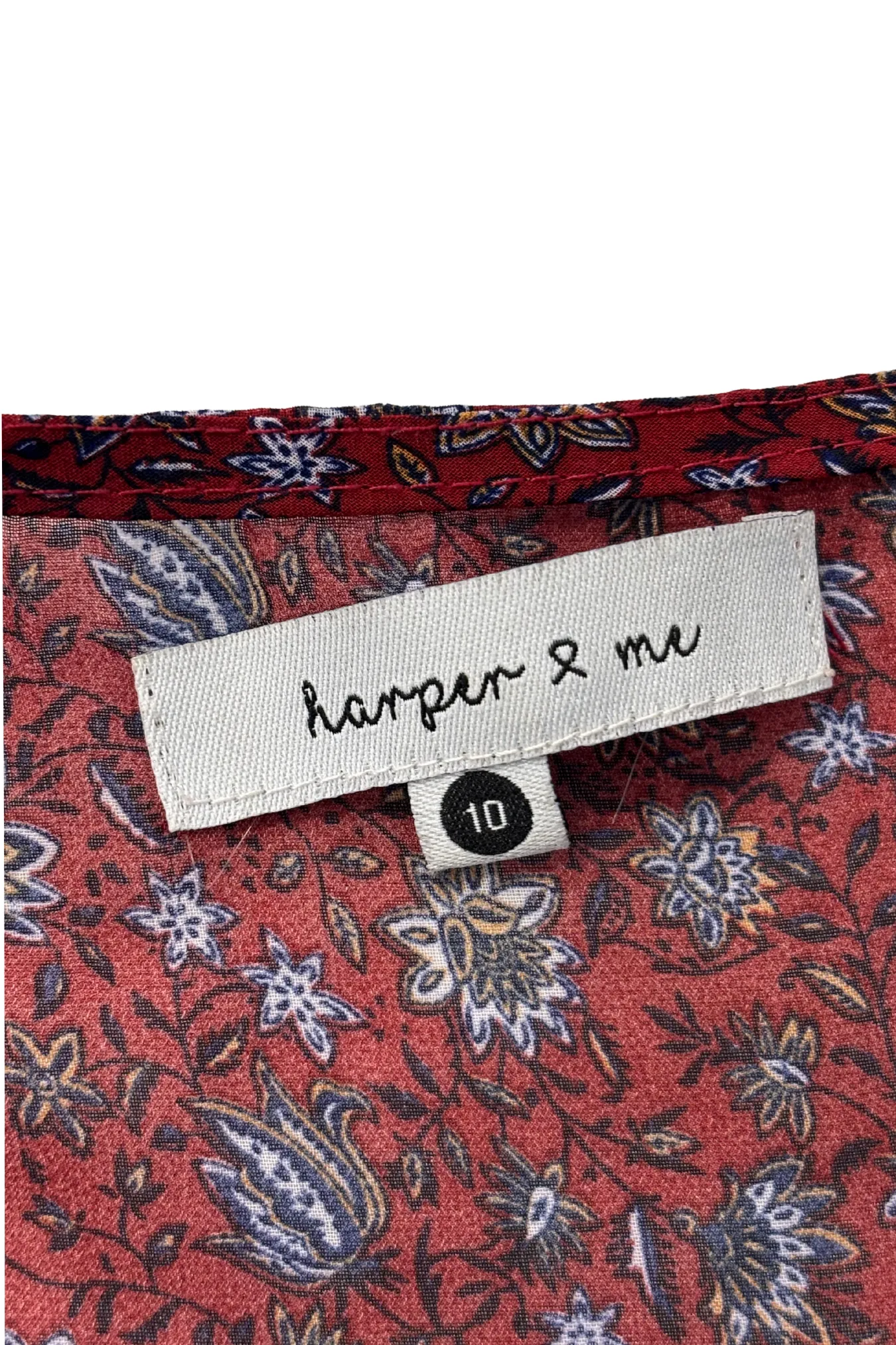 Harper   Me floral tie blouse, 10