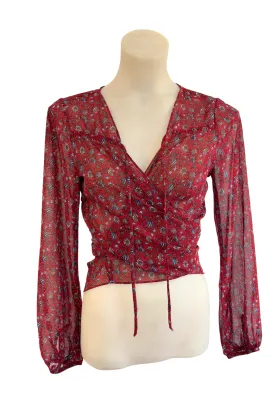 Harper   Me floral tie blouse, 10