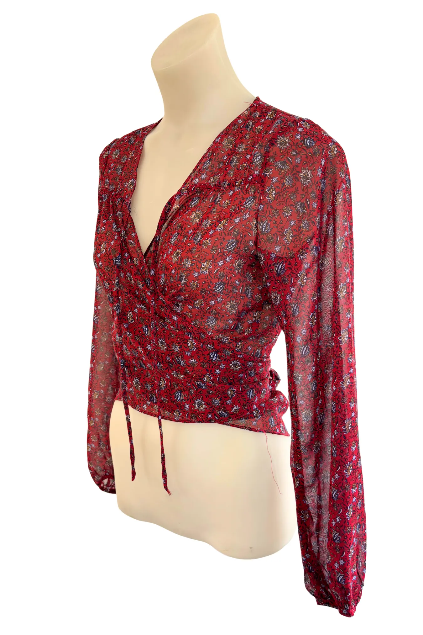 Harper   Me floral tie blouse, 10