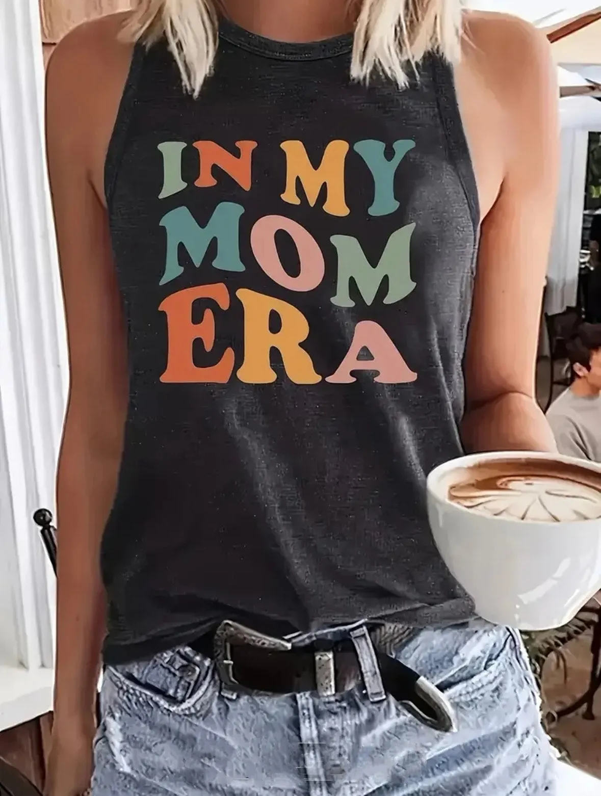 In My Mom Era - Sleeveless Graphic Tee