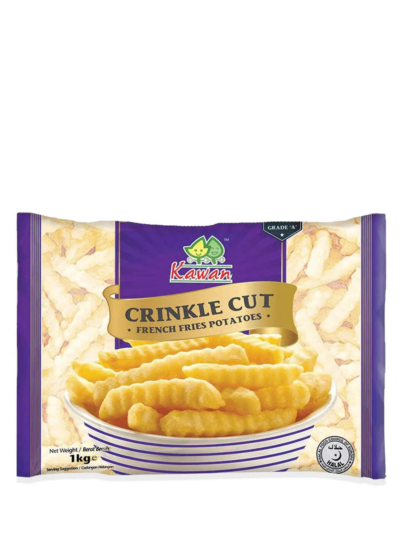 KAWAN BRAND CRINCLE CUT 1KG