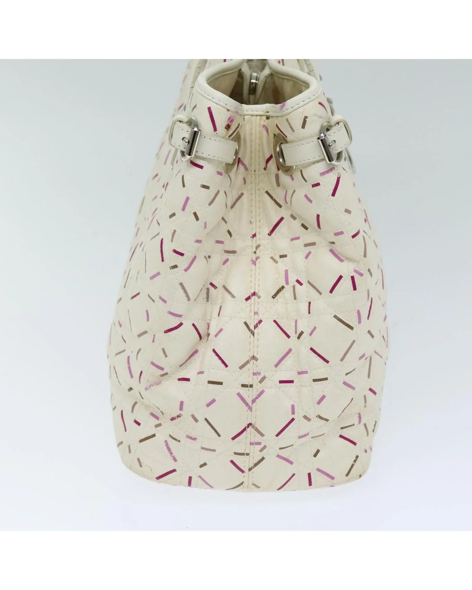Lady Dior Cannage Coated Canvas Tote Bag with Charm