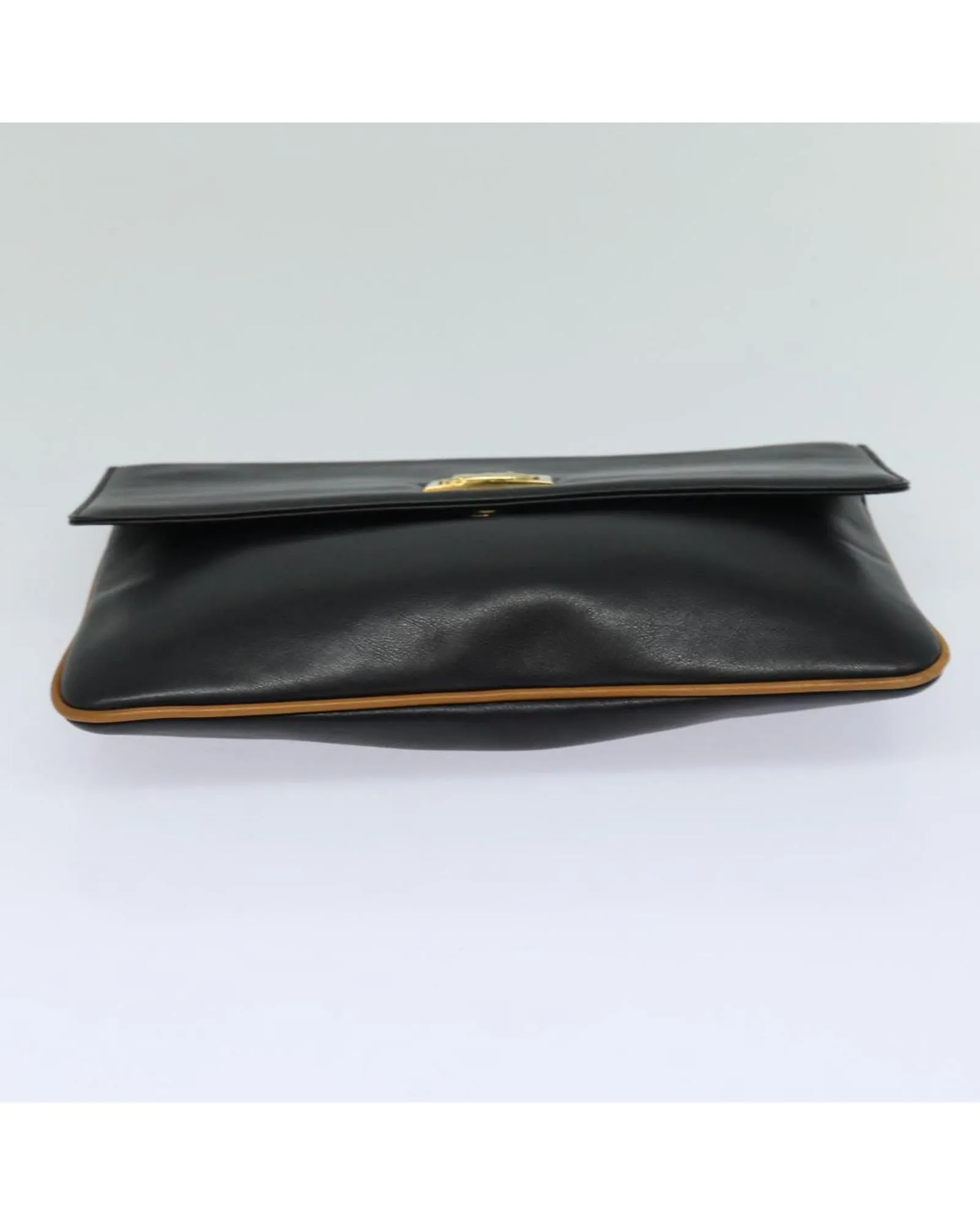 Leather Black Clutch Bag by Celine
