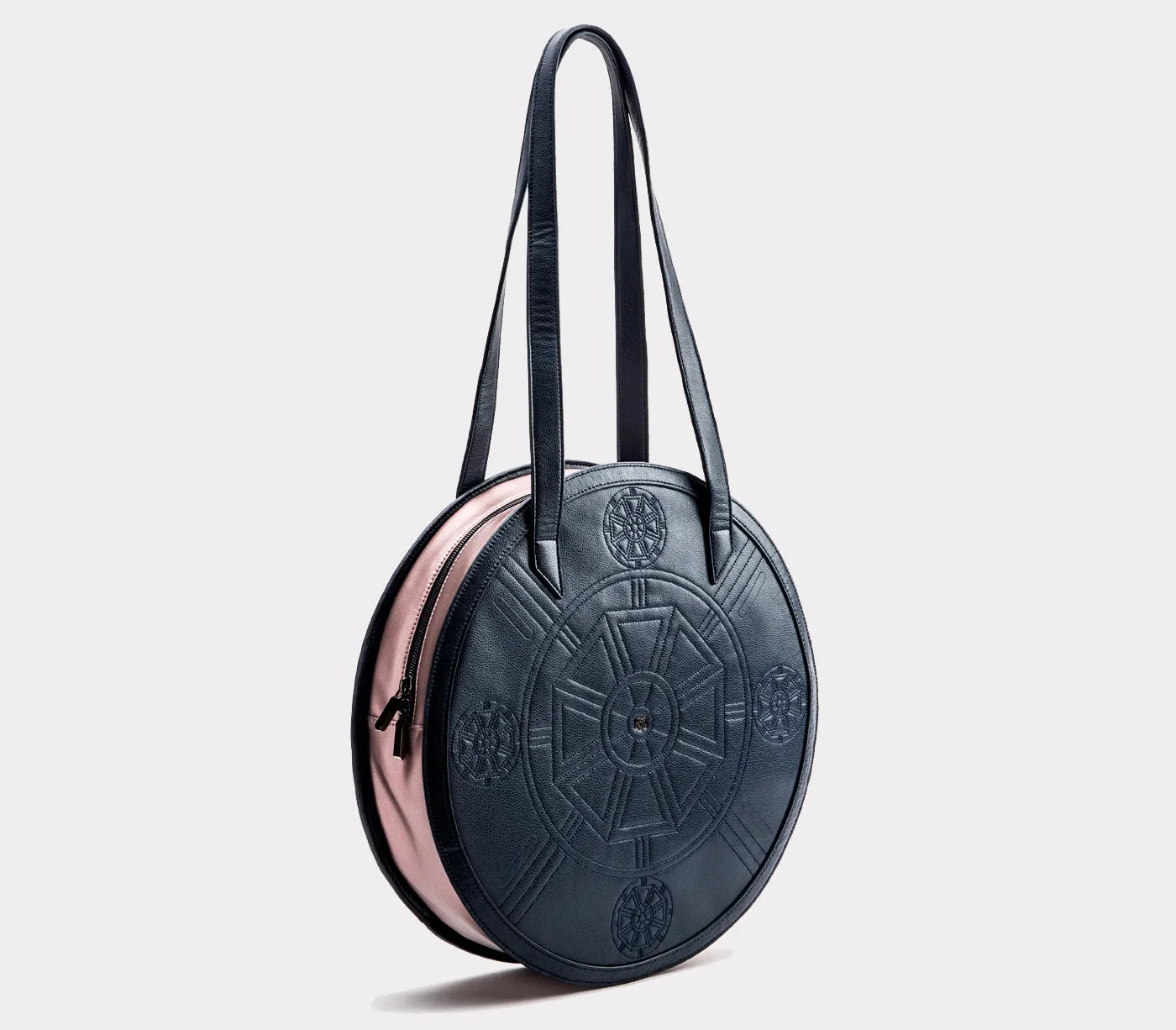 Meghan - Navy Rose Vegan Tote Bags