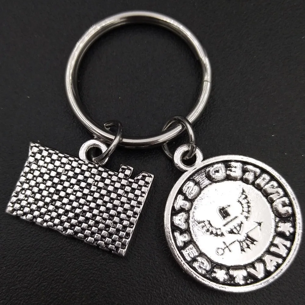 Navy Mom Keychain