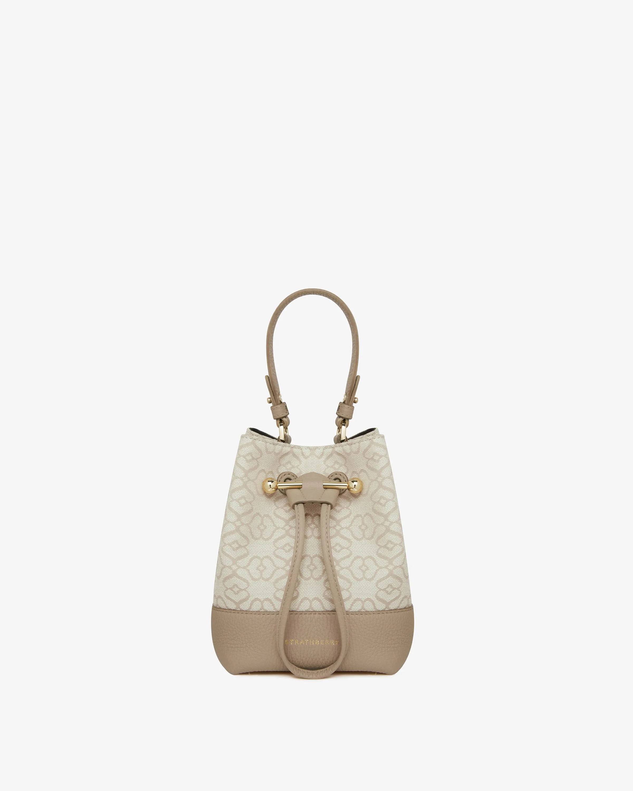 Osette - Monogram Jacquard/Leather Oat/Mushroom
