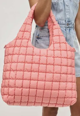Sol & Selene - Elevate Quilted Bag Salmon