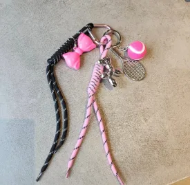 Tennis charms keychain