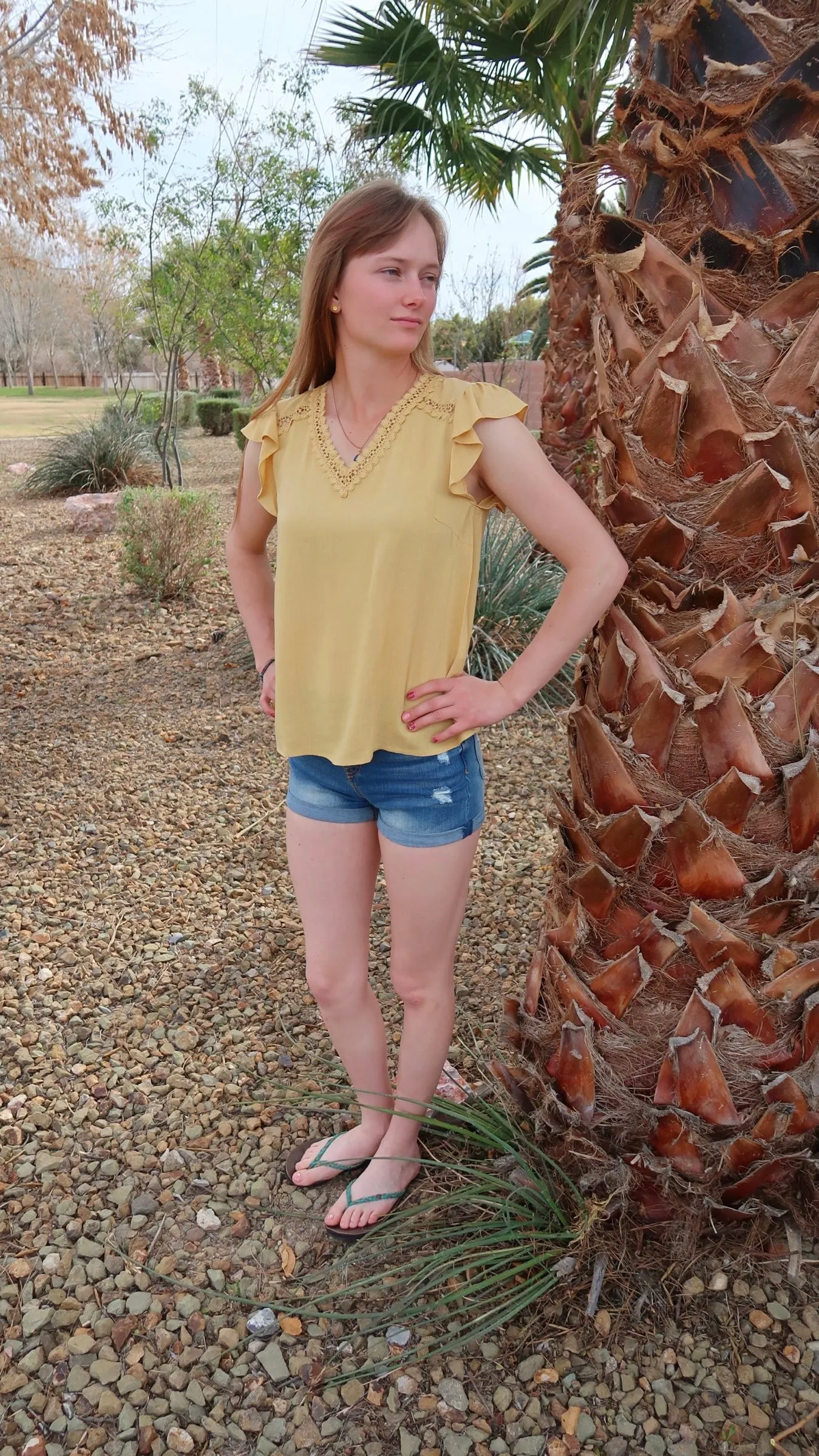 V-neck Sunshine Top