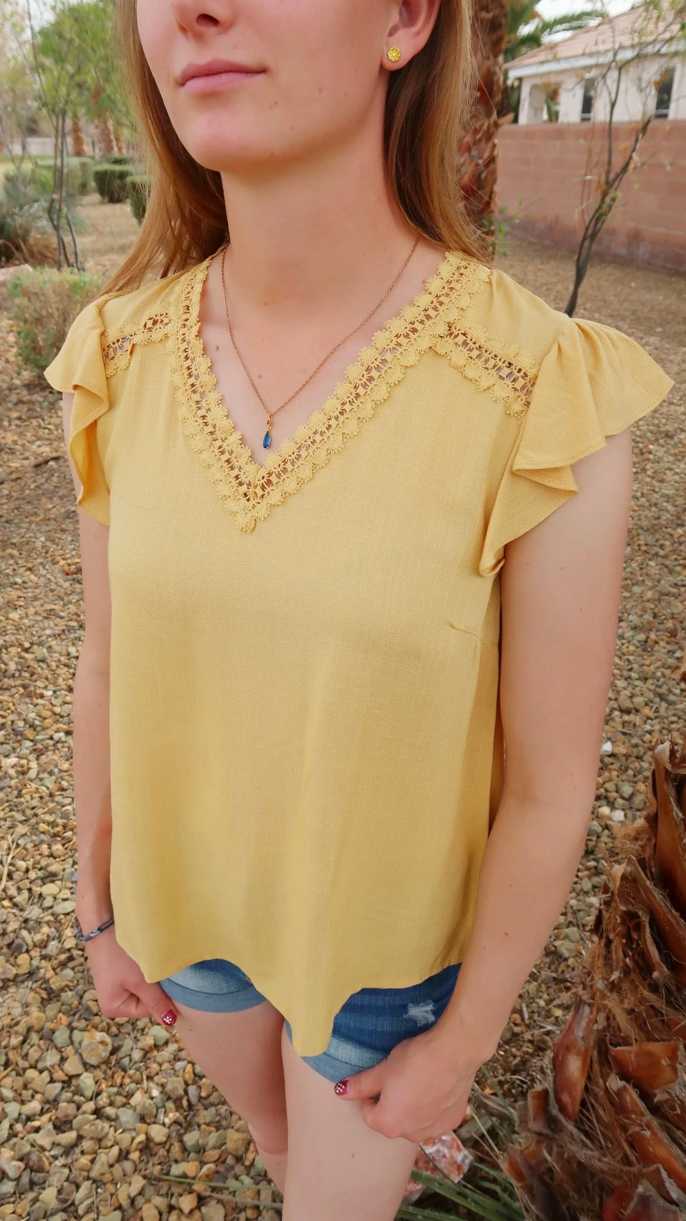 V-neck Sunshine Top