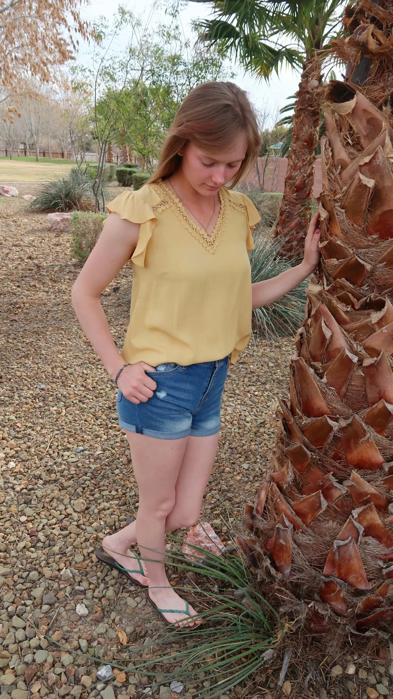 V-neck Sunshine Top