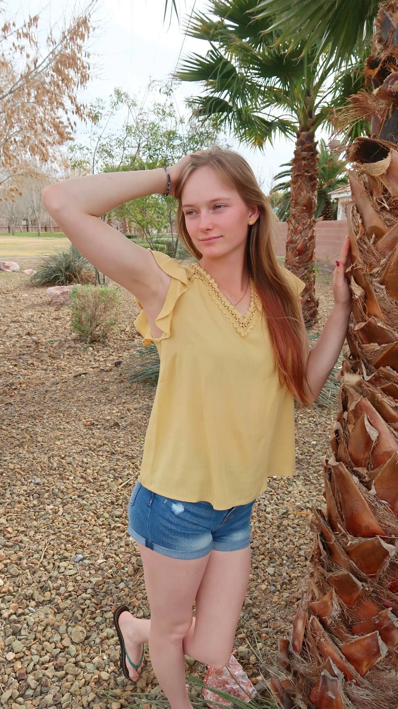 V-neck Sunshine Top