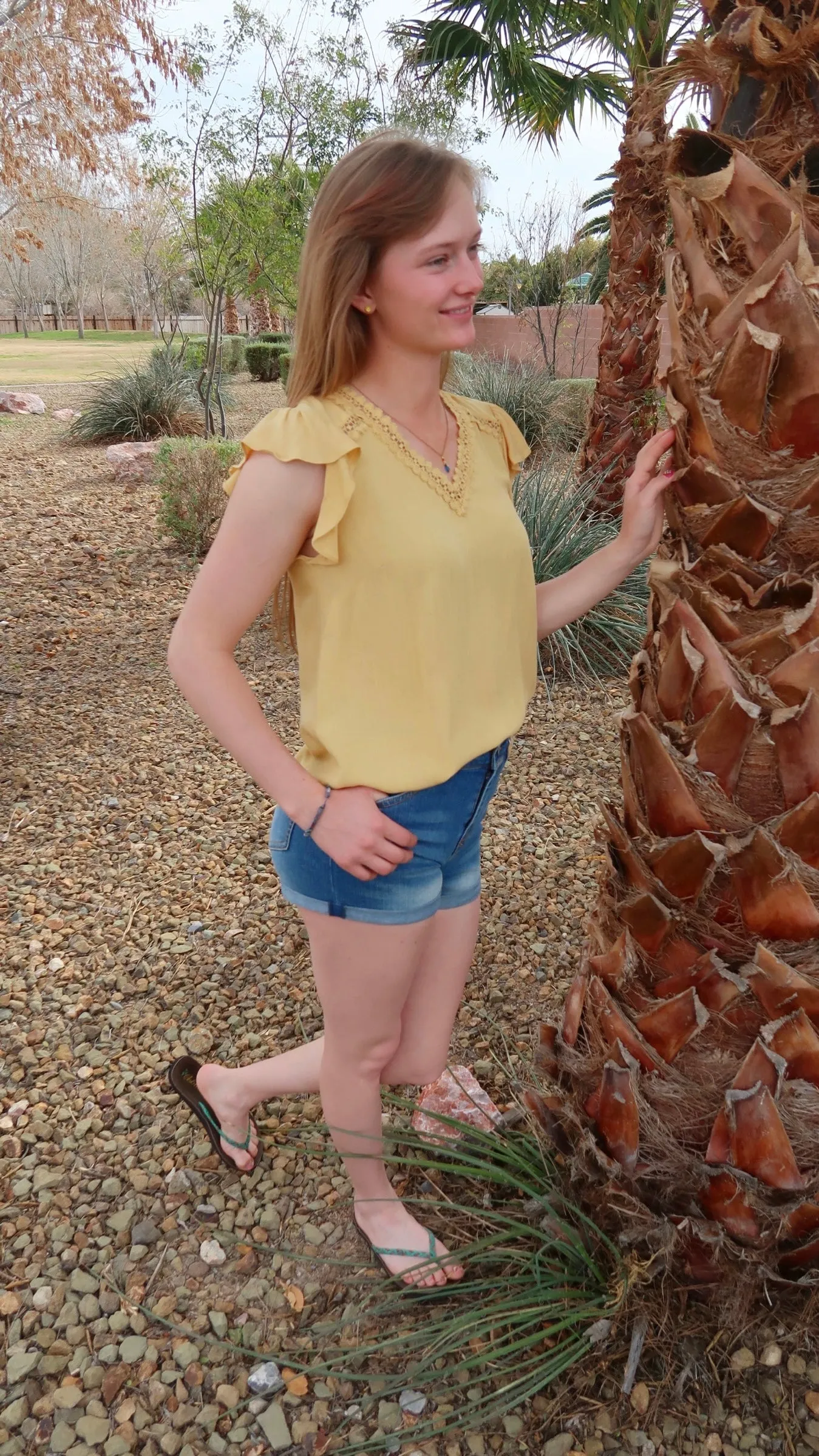 V-neck Sunshine Top