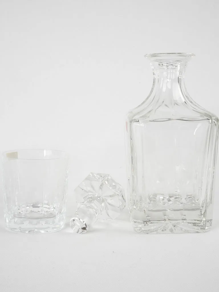 Whisky decanter w/ 6 glasses