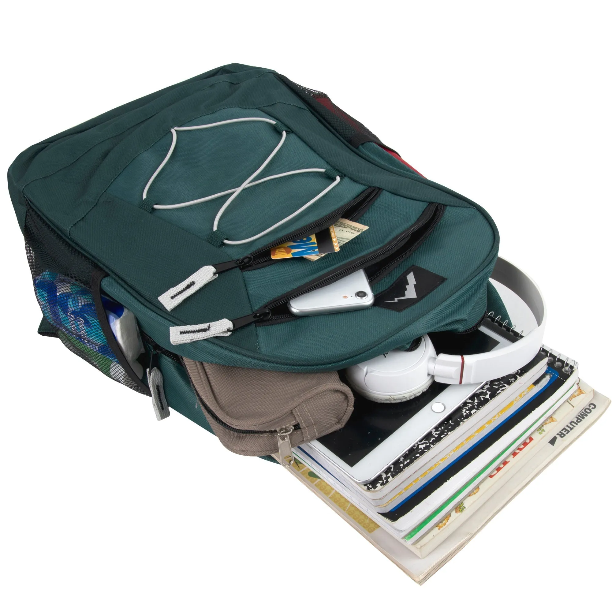 Wholesale 18 Inch Multi Pocket Bungee Backpack